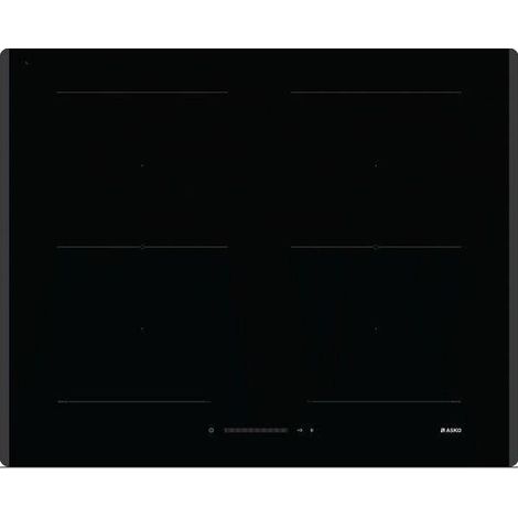 ASKO HI 1631 G Induktionskochfeld 4 Zonen 2 Brücken Touch Control 10 Leistungsstufen Real Bridge 64 cm Schwarz