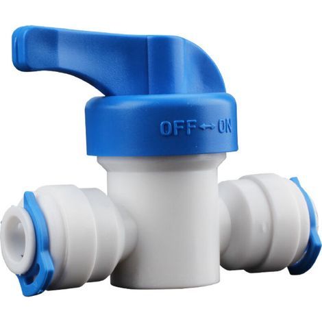 6,4 mm Inline-Absperrventil für Umkehrosmose-Wasserfiltersysteme, 1/4" (1/3)