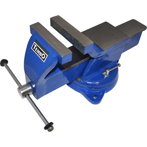 Dolex – Étau d'établi base tournante 360° – Ouverture 165 mm – Pour bois dur et teck – Capacité de serrage 165 mm – TEMBO125
