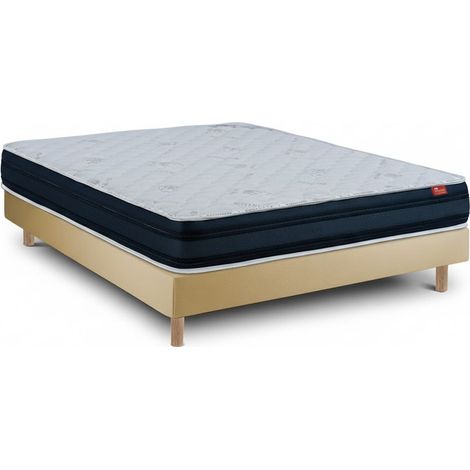 Conjunto Viscoflex Ortopédico e Sommier Bege - Cama com Colchão