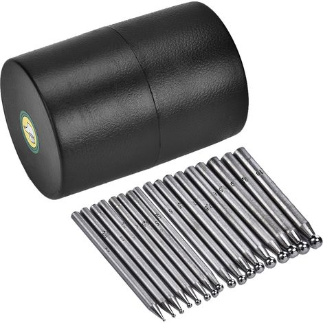 17 pièces outils de sertissage pour bijoux, bloc à dôme et poinçons pour fabrication joaillerie et orfèvrerie (1/5)