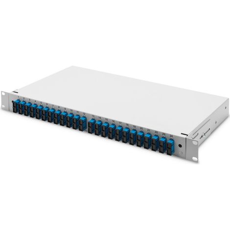 Digitus 1261682 Boîte d'épissure de fibre optique 24x DX SC OS2 Gris (1/4)