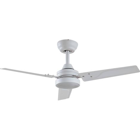 Lindby Ventilador de techo con lámpara 'Aerallo' en Blanco Metal