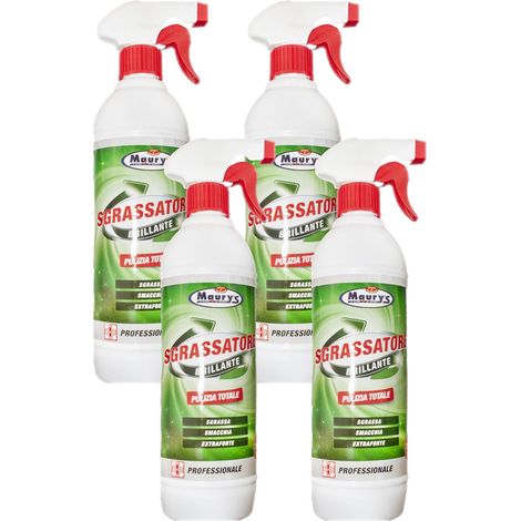 KIT SET 4 PZ MAURY'S PROFESSIONAL SPRAY SGRASSATORE 750ML (1/4)