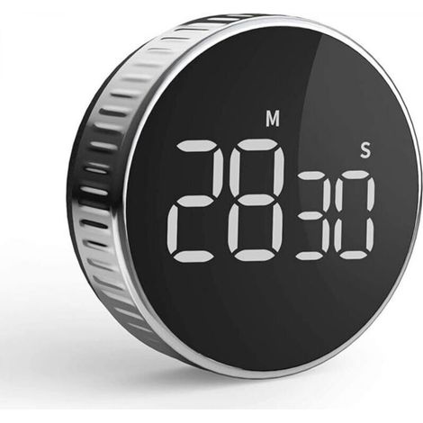 Kitchen Timer, Countdown Timer for Cooking, Classroom Training, Magnetic Digital Timer with LCD Display, Rotating Control, Time Management Tool (1/5)