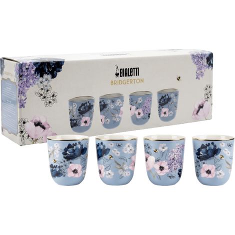 BIALETTI - BRIDGERTON LOT DE 4 VERRES À SHOT 80 ML, PORCELAINE 8006363099622