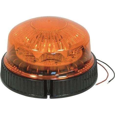 Gyrophare LED rotatif bi-tension 10-30V homologué R65 R10 - Éclairage d'avertissement pour camion et tracteur (1/2)