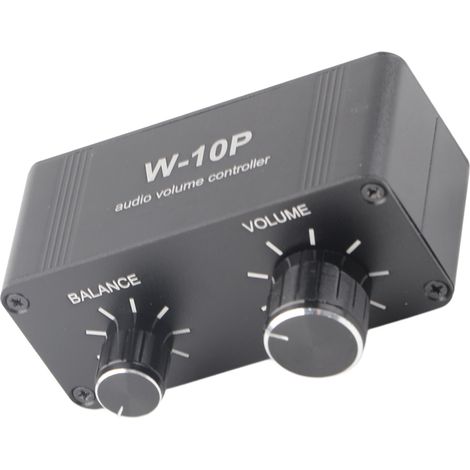 Mini-Stereo-Audio-Vorverstärker mit Kopfhörerverstärker, Lautstärkeregler, RCA-Buchse und 3,5-mm-Ausgang (1/5)