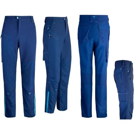 PANTALONI NYLON ANTARES BLU TG.XL