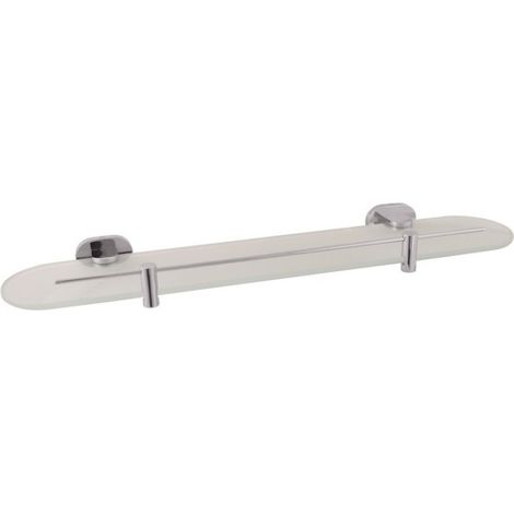 Etagère de douche YUKON en verre et laiton chromé 50 cm (1/2)