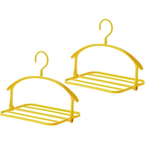 2 Pièces Étendoir Pliant Cintres en Plastique Cintres en Plastique Cintres Pliants Étendoir À Linge Vêtements Étendoir en Plastique Vêtements Cintre (1/4)