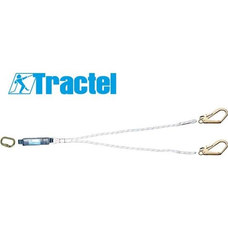 TRACTEL CORDINO ANTICADUTA DOPPIO CON DISSIPATORE DI ENERGIA LDAD 12 2 MT (1/4)