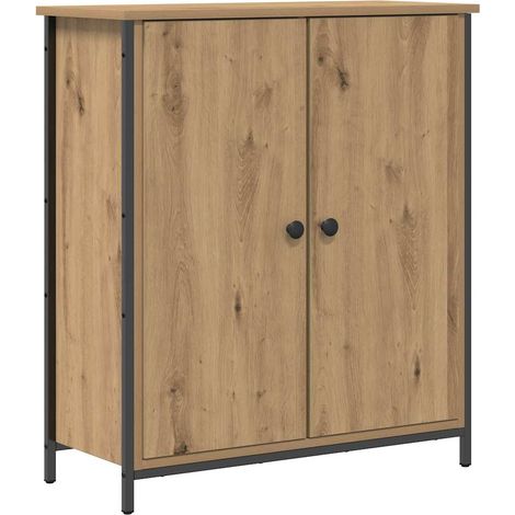 Buffet,Bahut,Meuble de Rangement chêne artisanal 70 x 30 x 80 cm Bois d'ingénierie CFW58919 (1/5)