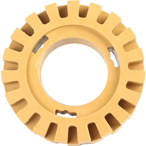 Meule en caoutchouc à dents en zigzag de 100 mm (4 pouces) pour le meulage et le polissage (sans tige) (1/5)