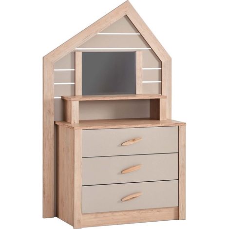 Frisiertisch grau 155,3x84,4x41,3cm