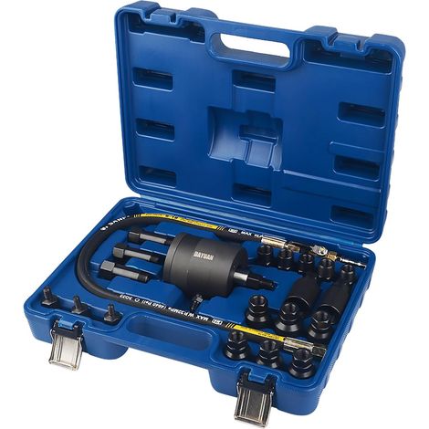 Lot de 21 pièces extracteurs d'injecteurs diesel, extracteur d'injecteur pneumatique avec adaptateur, outil extracteur d'injecteurs à air comprimé (1/5)