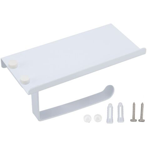 SABIR Porte-papier hygiénique en acier inoxydable, étagère de téléphone antirouille, support coulissant pour serviettes de cuisine et de salle de bain (1/5)