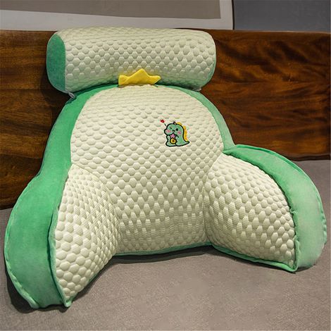 Coussin De Lecture Et De Soutien Lombaire - 60x40 cm Et 70x50 cm - Avec Repose-Tete Et Accoudoirs Latéraux - Pour Canapé Lit Ou Bureau - 1 Pièce (1/5)