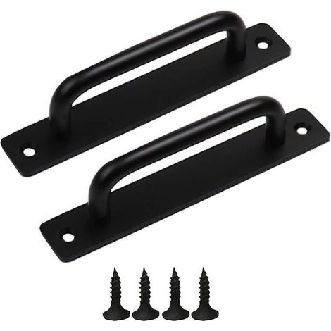 BEBUSINGOTO Poignées de porte 2 pièces poignées de porte coulissante poignée de porte d'armoire poignée de porte en aluminium poignée de porte de balcon avec vis (210 X 25 Mm) (1/5)