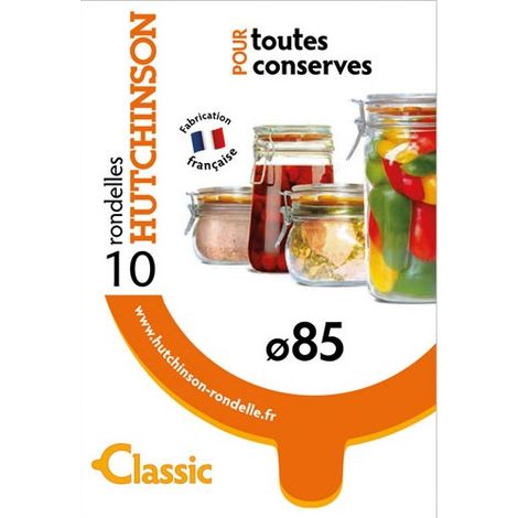 Le Joint Francais Rondelles de conservation orange 10 pièces (1/6)