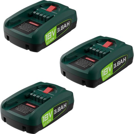 Ersatzbatterie, 3800mAh Kapazität, kompatibel mit Elektrowerkzeugen, 3STK, 18V (1/2)