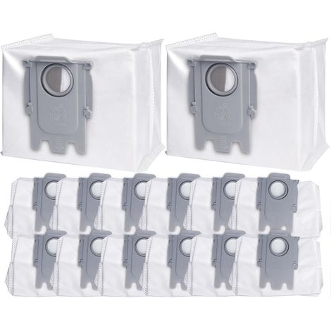 Lot de 14 sacs d'aspirateur pour station d'aspiration d'aspirateur Roborock S8+ S8 Pro Ultra S7 MaxV Ultra S7 Pro Ultra Q7+ Q7 Max+ T8 Q5+ G10S PRO Q7 Max+ Q8 Max+, aspirateur grande capacité 3L