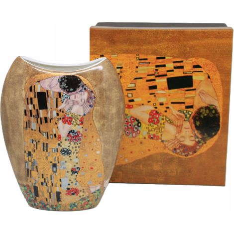 Vase en porcelaine dans un coffret cadeau, impressionnante collection Klimt Kiss (1/5)