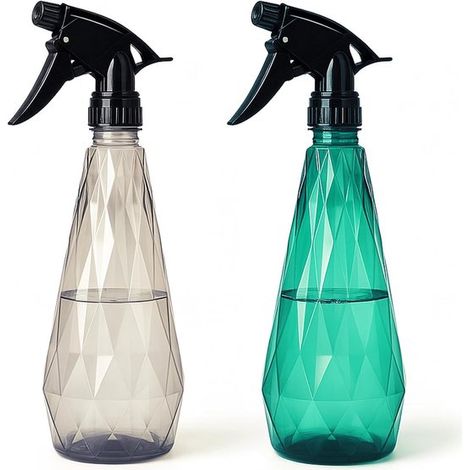Pulvérisateur pour plantes - Brume/Jet réglable - Bouteilles réutilisables pour plantes, nettoyage, repassage - Lot de 2 pulvérisateurs de 600 ml (1/5)