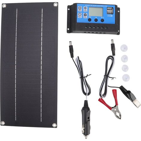 Kit Solaire 600W 18V avec Contrôleur de Charge 100A pour Batterie - Équipement d'Extérieur et Agricole (1/5)