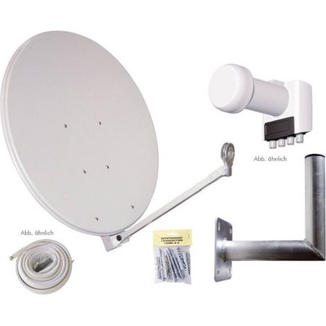 Système SAT sans récepteur - ALLVISION - SAH-S 4000/80-QUAD - LNB Quad - 4 sorties - Gris (1/2)