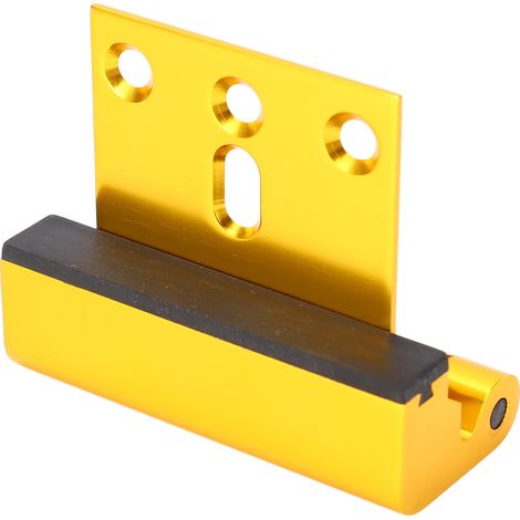Serrure de sécurité pour porte d'entrée, résistante à 363 kg (800 lb), en alliage d'aluminium, avec système de sécurité enfant, pour chambre et garage, couleur or. (1/5)