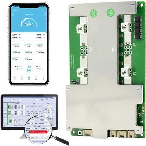 Batterie de démarrage intelligente BMS 4S LiFePO4 12V 100A pour voiture (1/5)