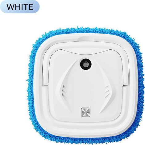 Robot multifunzione spazzatore-aspiratore per pavimenti duri – Lavasciuga per pavimenti con umidificatore integrato, ideale per persone impegnate – Modello compatto bianco con 1 straccio incluso