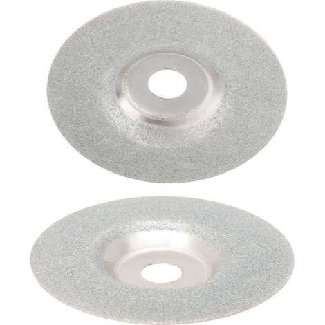 Set aus 2 Diamantschleifscheiben mit 10 cm (4 Zoll) Durchmesser für Glas, Marmor und Keramik. (1/5)