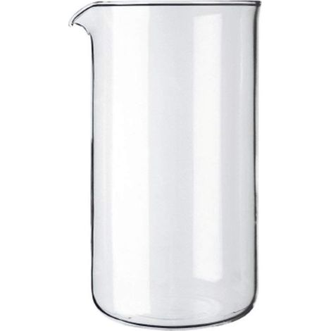 Verre de Rechange pour Cafetière à Piston 8 Tasses 1.0 L (1/2)