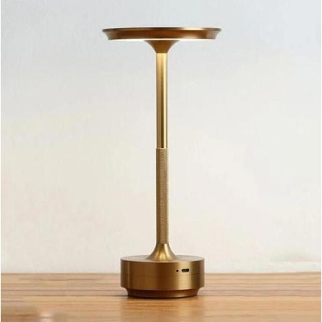 Lampe de Table à Recharge Simple, lampe de bureau, Restaurant, Bar, gradation d'atmosphère, étanche IP40, chargeur USB-gold (1/3)