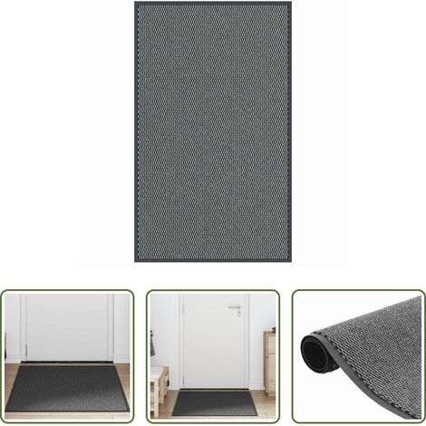 vidaXL Paillasson anti-saleté - Paillasson anthracite 90x150 cm (1/5)