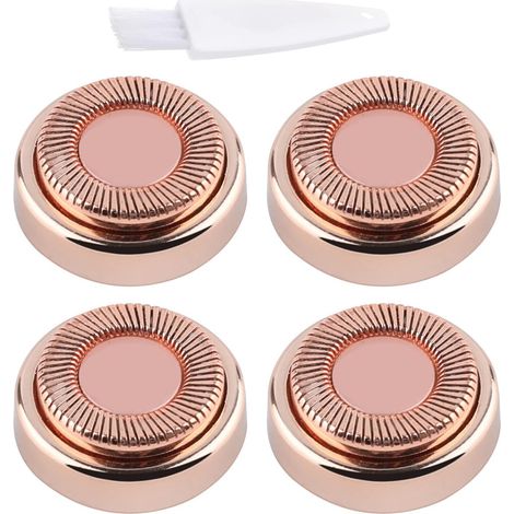 Filiyano – outil d – Lot de 4 têtes de rechange pour épilateur facial Finishing Touch, outil d'épilation impeccable pour femmes, vu à la télé 18 K (1/5)