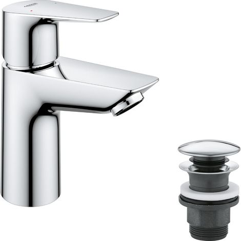 Grohe Start Edge - Waschtischarmatur mit Push-Open Ablaufgarnitur, verchromt 24199001 (1/5)