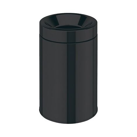 Lineabeta - Poubelle Sestei en acier noir avec seau 5 litres