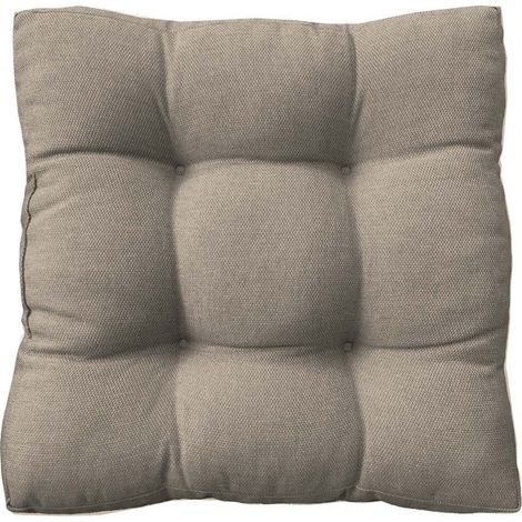 Sitzkissen aus Stoff Hawai Outdoor Natur 60x60x12cm - Stoff