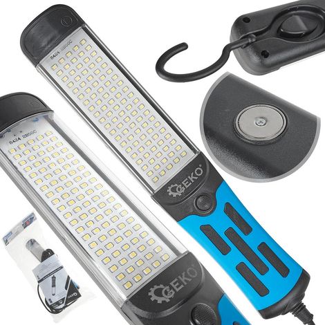 Lampe d'atelier LED 230V 15W avec aimant, crochet et câble de 5m (40) (1/5)