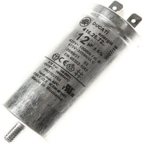 Condensateur permanent 12MF 450V pour lave-linge – Haute capacité – Résistance à la chaleur – 416257229