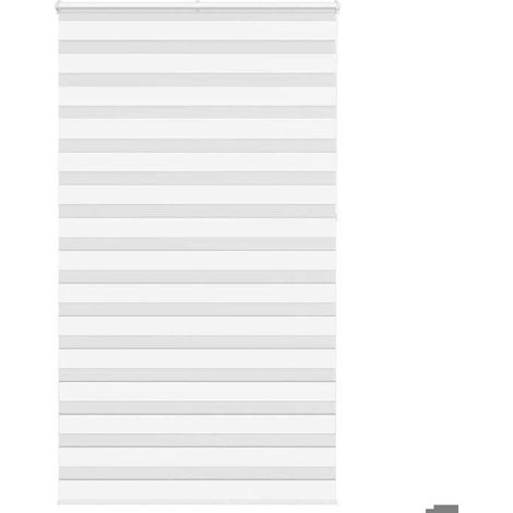 4014813 Store zèbre blanc 130x230 cm largeur du tissu 125,9cm polyester (1/5)