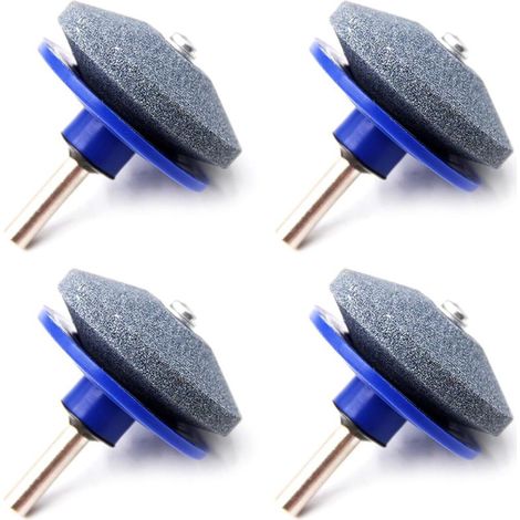 Lot de 4 aiguiseurs pour tondeuse à gazon - Outils de jardin - Perceuse électrique multifonctionnelle - Poignée ergonomique (1/4)