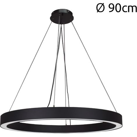 Lámpara de techo colgante LineX Circle LED 60W 90d negro (1/3)