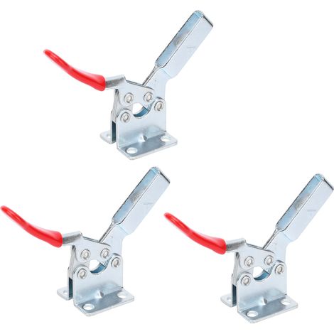 Pince à levier vertical 60° x3, serrage rapide manuel pour menuiserie, outil de fixation bois, étau de maintien professionnel (1/5)
