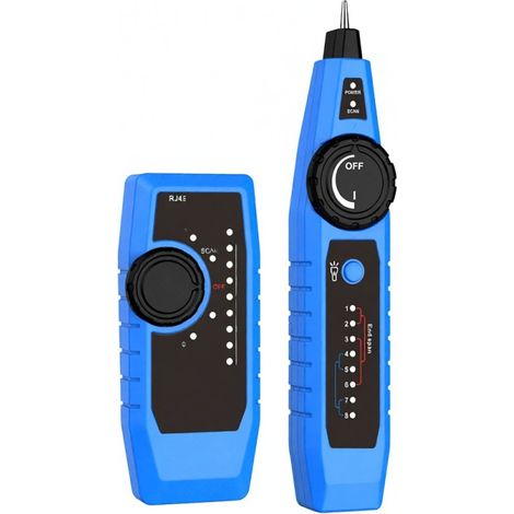 NF-810 Multifunktions-Kabeltester-Set, Trace, Mapping, PoE-TEL-Test, LED, Kopfhörer, Tragetasche (RJ11 RJ45 CAT5 CAT6)