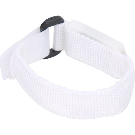Brassard lumineux LED de 2 cm pour la course nocturne en extérieur, bracelet de cyclisme ajustable, blanc (1/5)