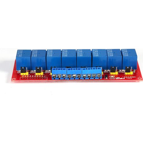 12V DC 8-Kanal-Relaismodul, High/Low-Pegel-Trigger, Steuerplatine (1/5)